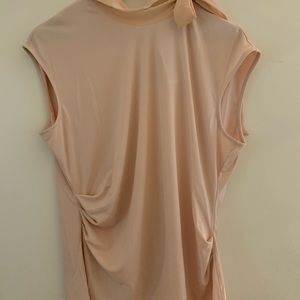 Blush Calvin Klein blouse high neck